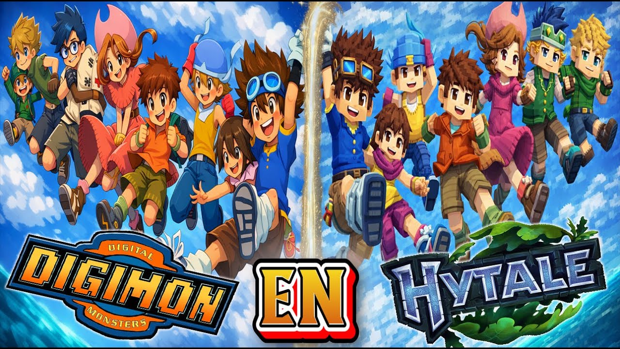DIGIMON EN HYTALE!!! NIÑOS ELEGIDOS!!!