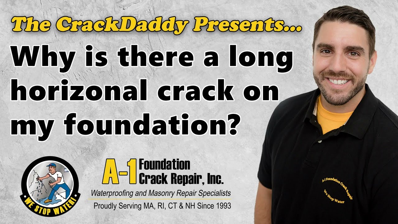 Why is there a long horizontal crack on my foundation?