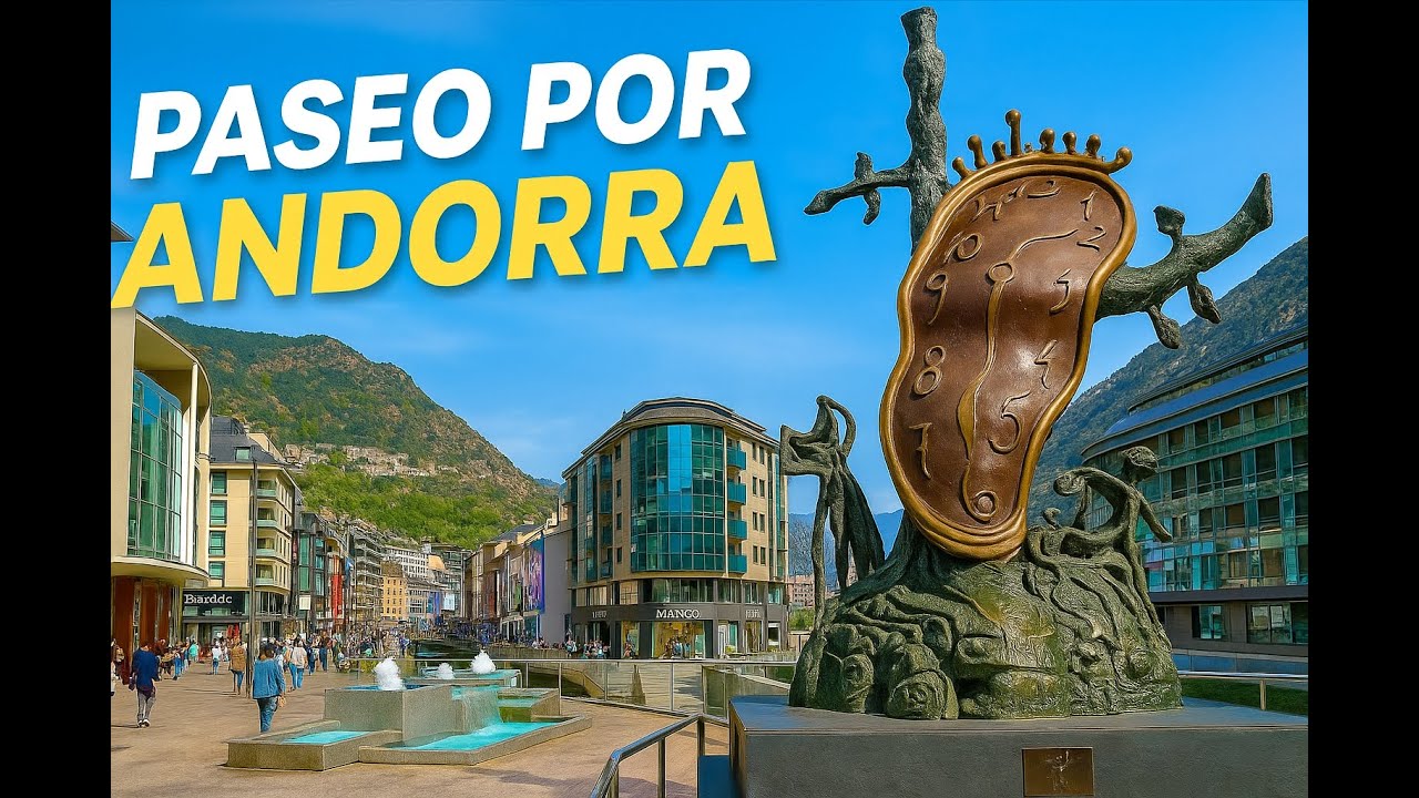🇦🇩 ANDORRA Entre AGUAS TERMALES y ARTE: paseo relajante por ESCALDES-ENGORDANY y ANDORRA LA VELLA