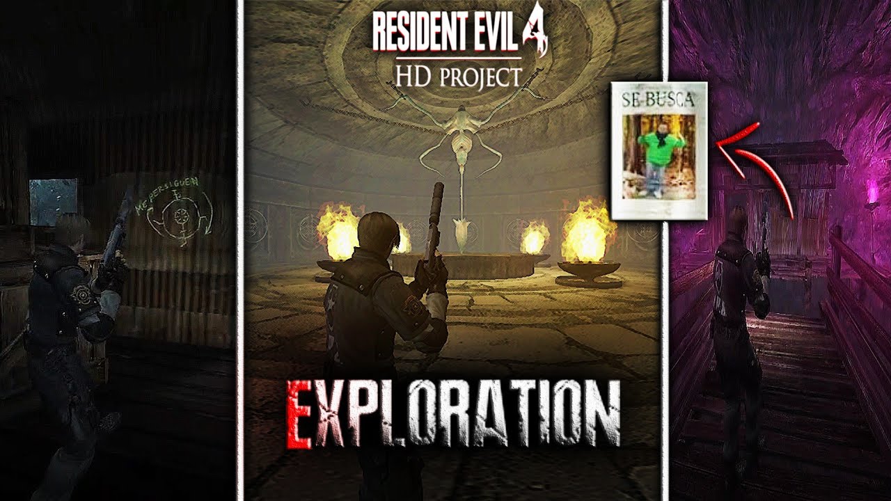 Hidden Secret Area Exploration in RE4 HD Project || Resident Evil 4.