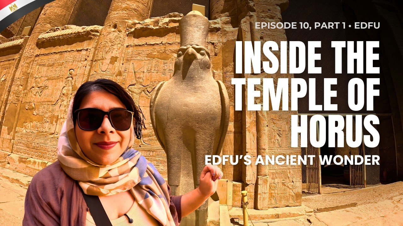 🇪🇬 Egypt Vlog 10 P-1 - Temple of Horus in Edfu | Breakfast with view of hot-air balloons in Luxor