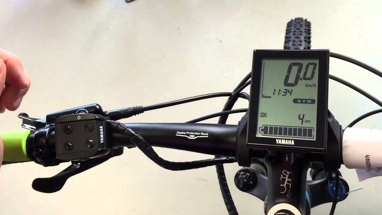 Yamaha E-Bike Display einstellen