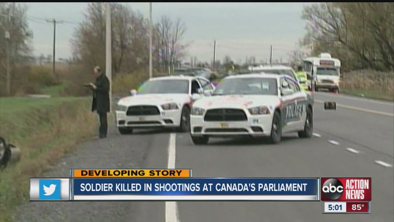Soldier killed in shootings at Canada's parliament