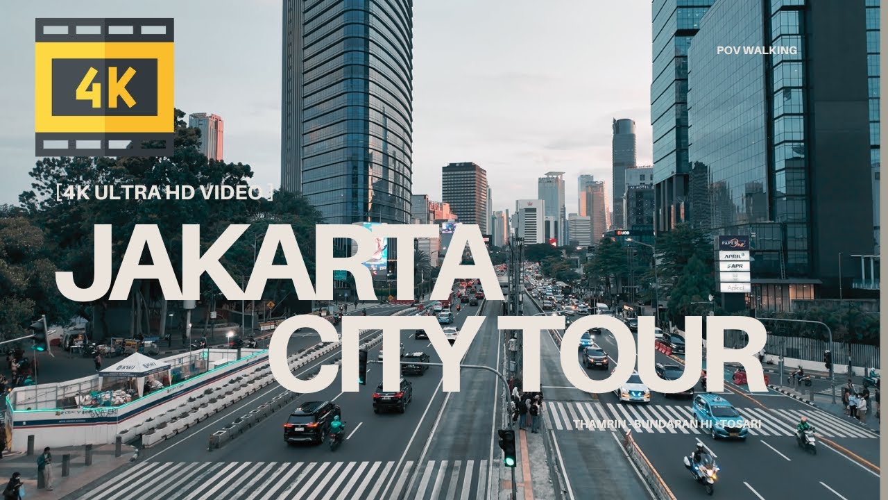[4K HD] Explore Jakarta's Modern Landscape | Indonesia Walking Tour 🇮🇩
