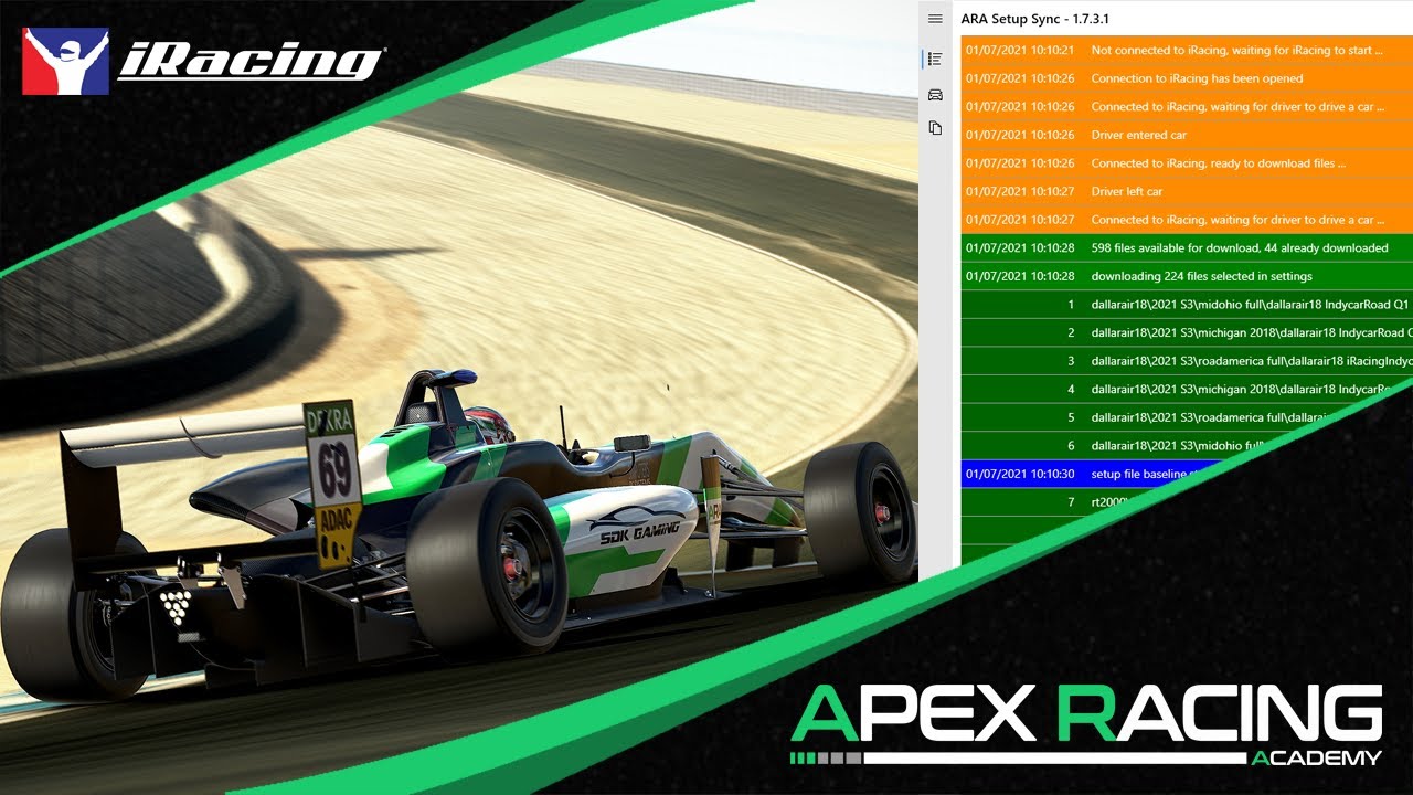 Приложение для синхронизации настроек Apex Racing Academy