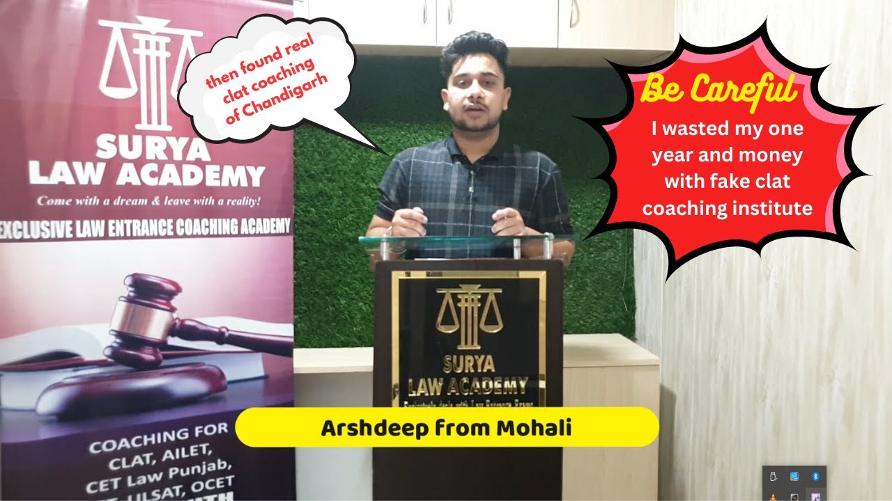 Arshdeep's journey from fake clat coaching to best clat coaching