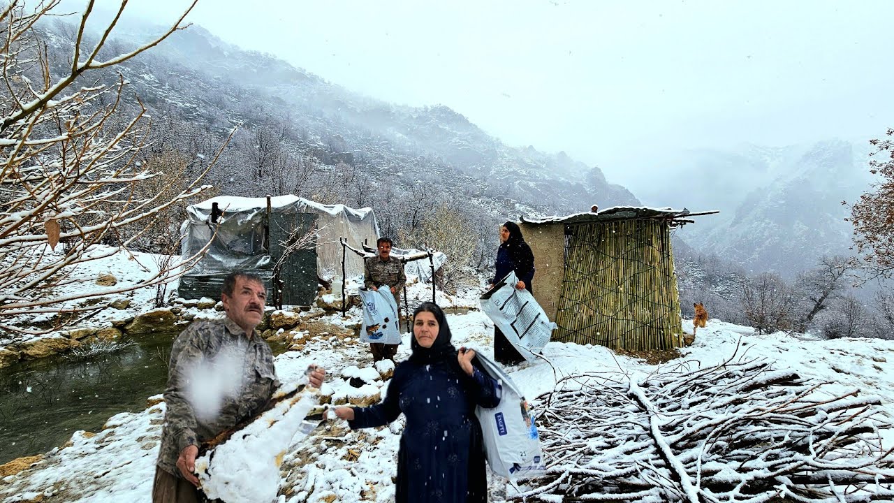 The snow that covered the entire nomadic region of this mountain white | Nomadic life