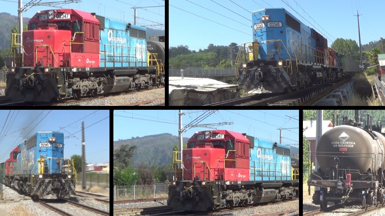 Recopilacion De Cargueros de Fepasa y Transap Entre Hualqui y Chiguayante 