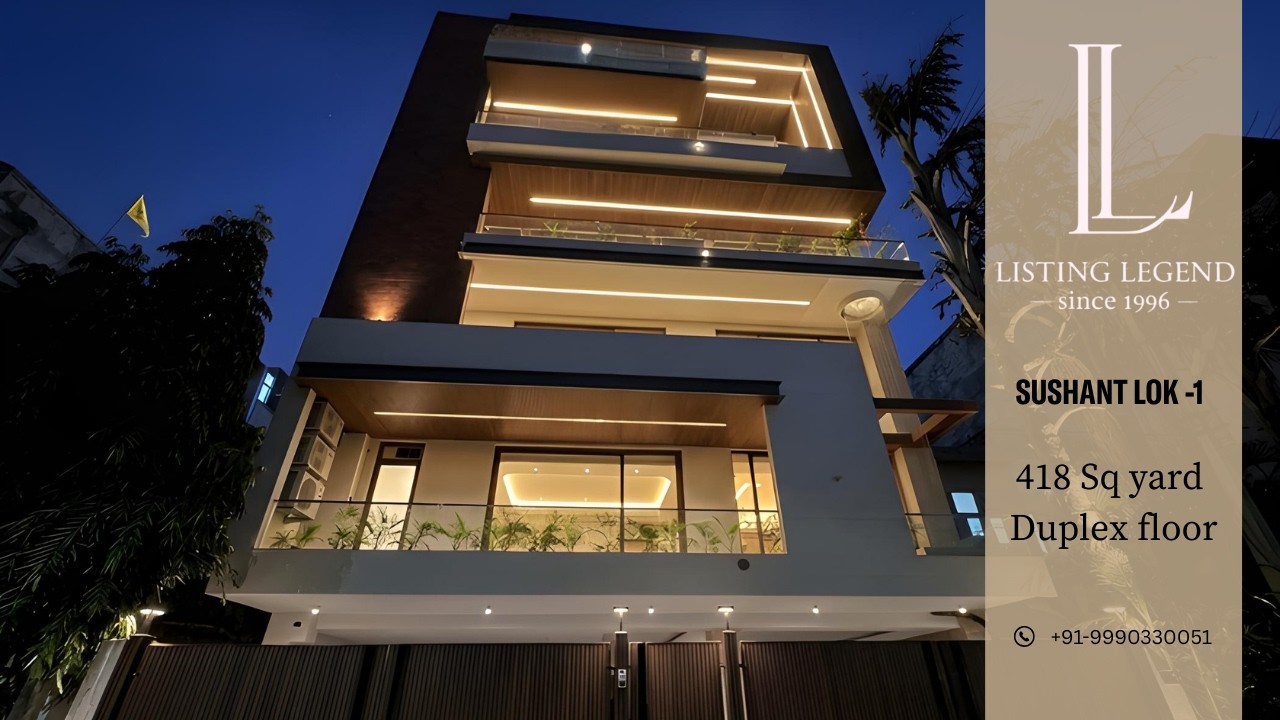  ✨ Inside a Stunning 418 Sq Yard Duplex Near Golf Course Road | 4 BHK Luxury Home 🏡