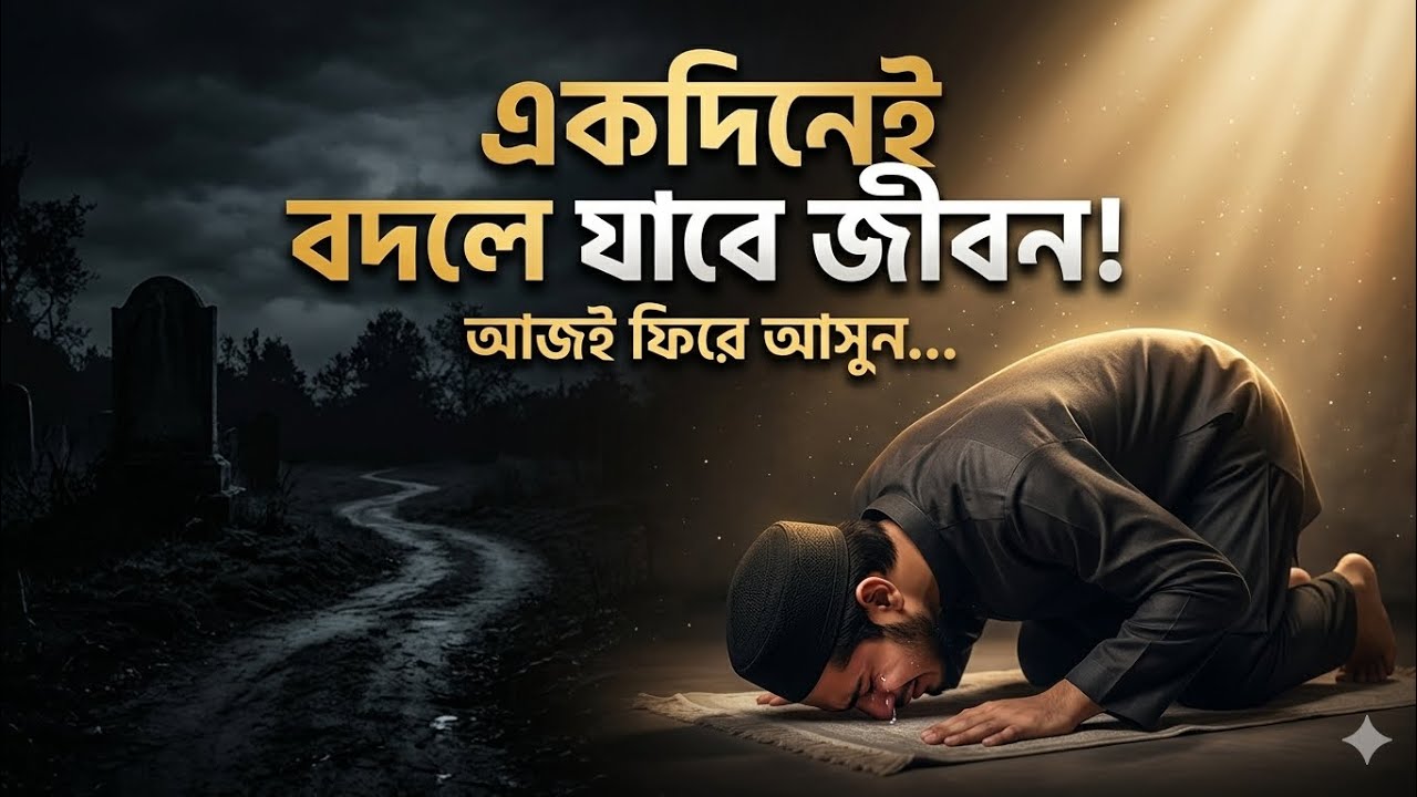 এক বছর না… একদিনেই বদলে যেতে পারে আপনার জীবন 😭 | Powerful Islamic Reminder