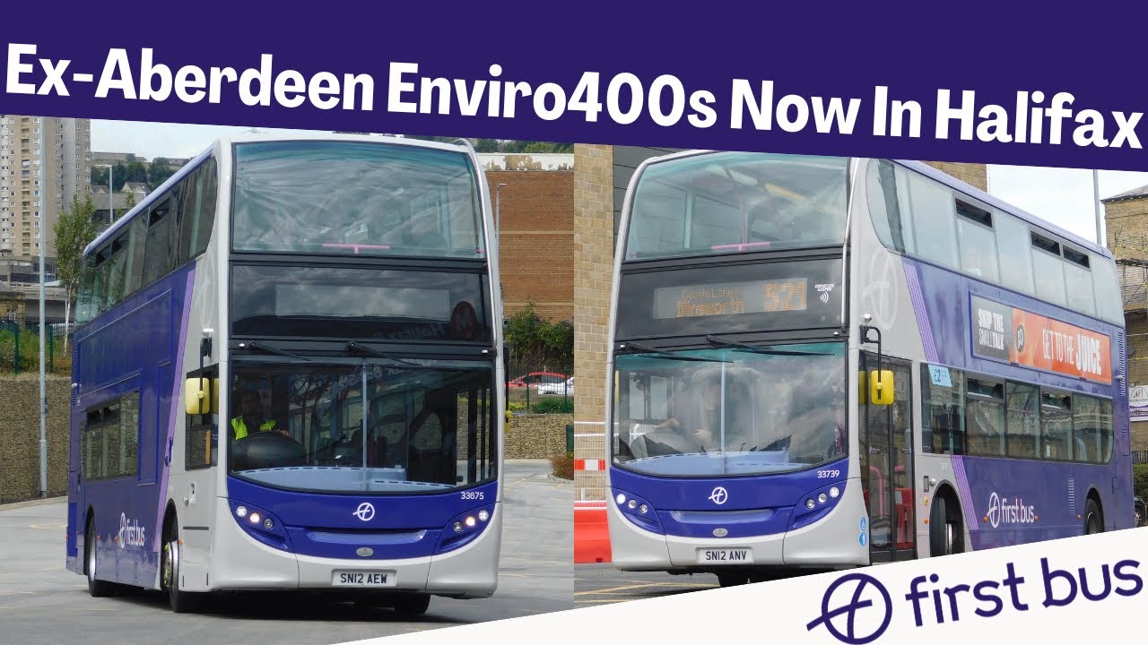 OLD Aberdeen Buses Now In Halifax | ADL Enviro400s | First West Yorkshire