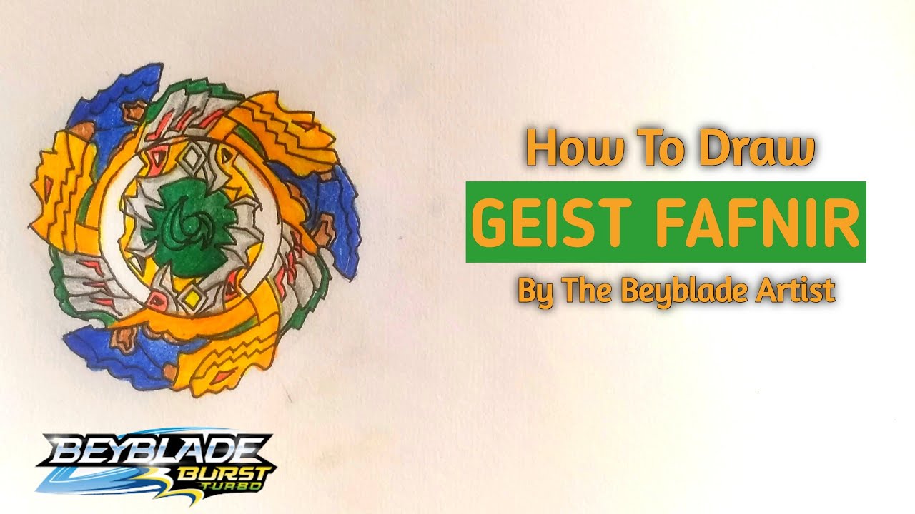 How To Draw( Geist Fafnir ) Beyblade 🤩 Step By Step😉 By The Beyblade Artist💥💥
