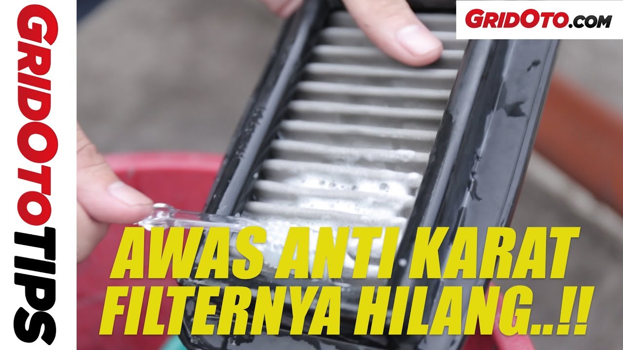 Cara Membersihkan Filter Udara Stainless l How To l GridOto Tips