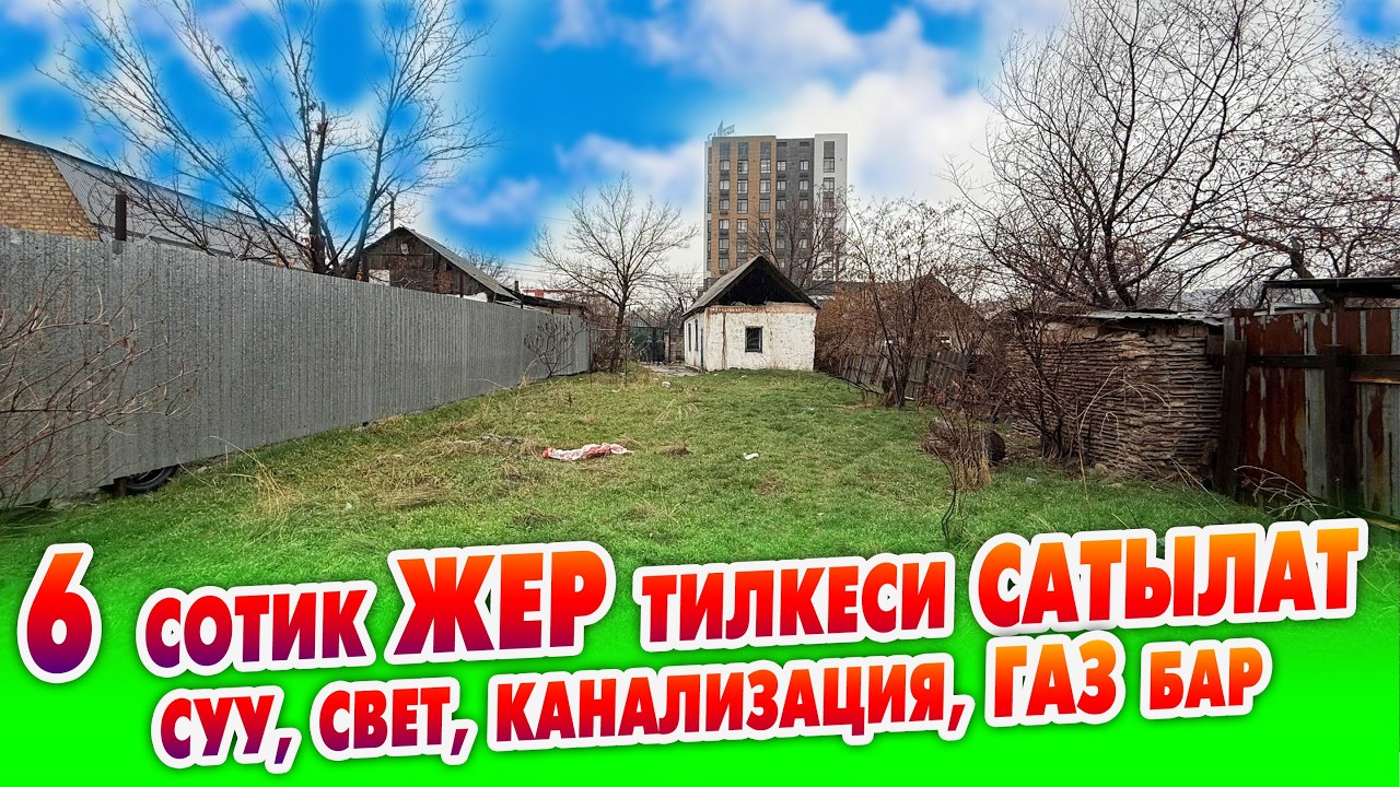 ШААРГА жакын жерден ТЕГИЗ 6 сотик ЖЕР сатылат