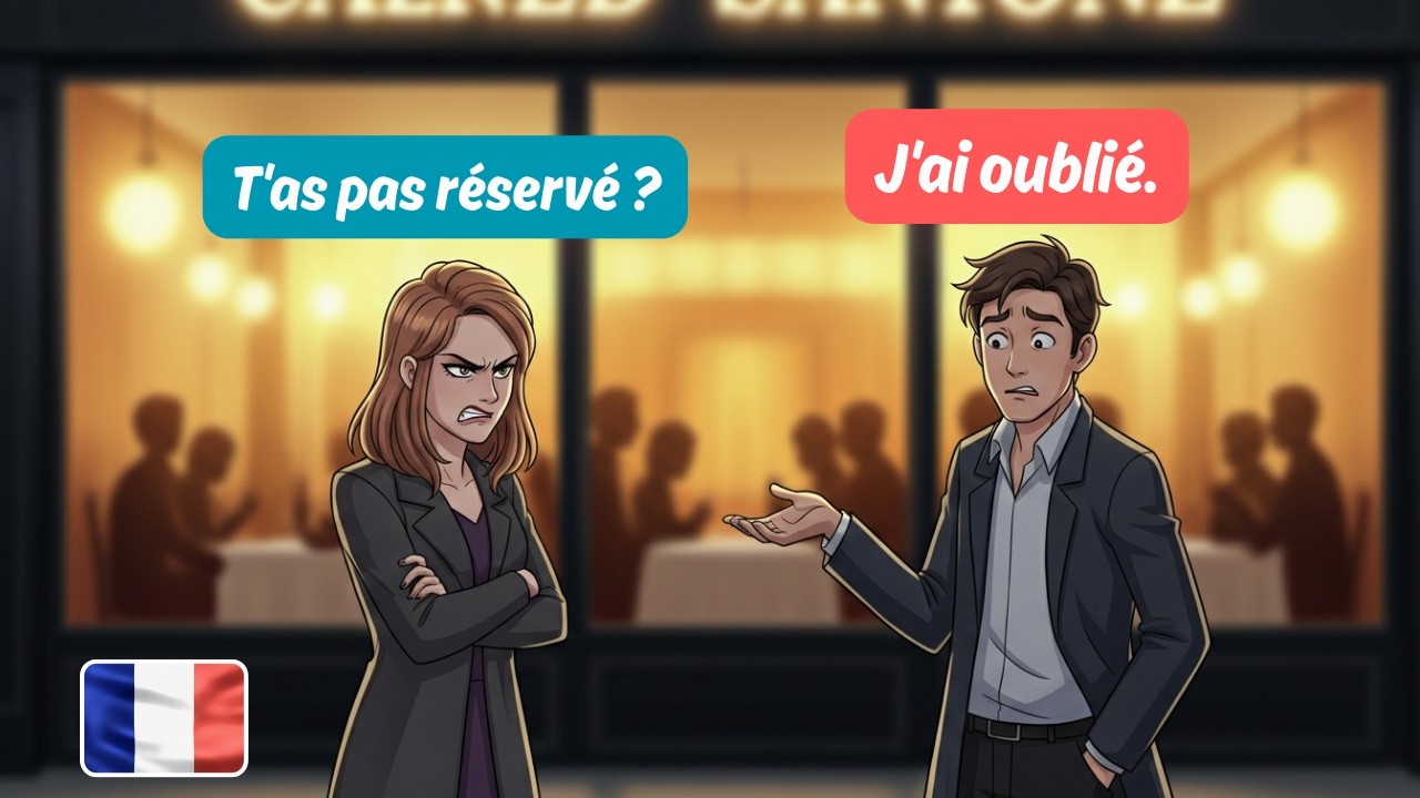 French Listening Practice A1-A2 | Real Conversation Practice (The Ruined Date)