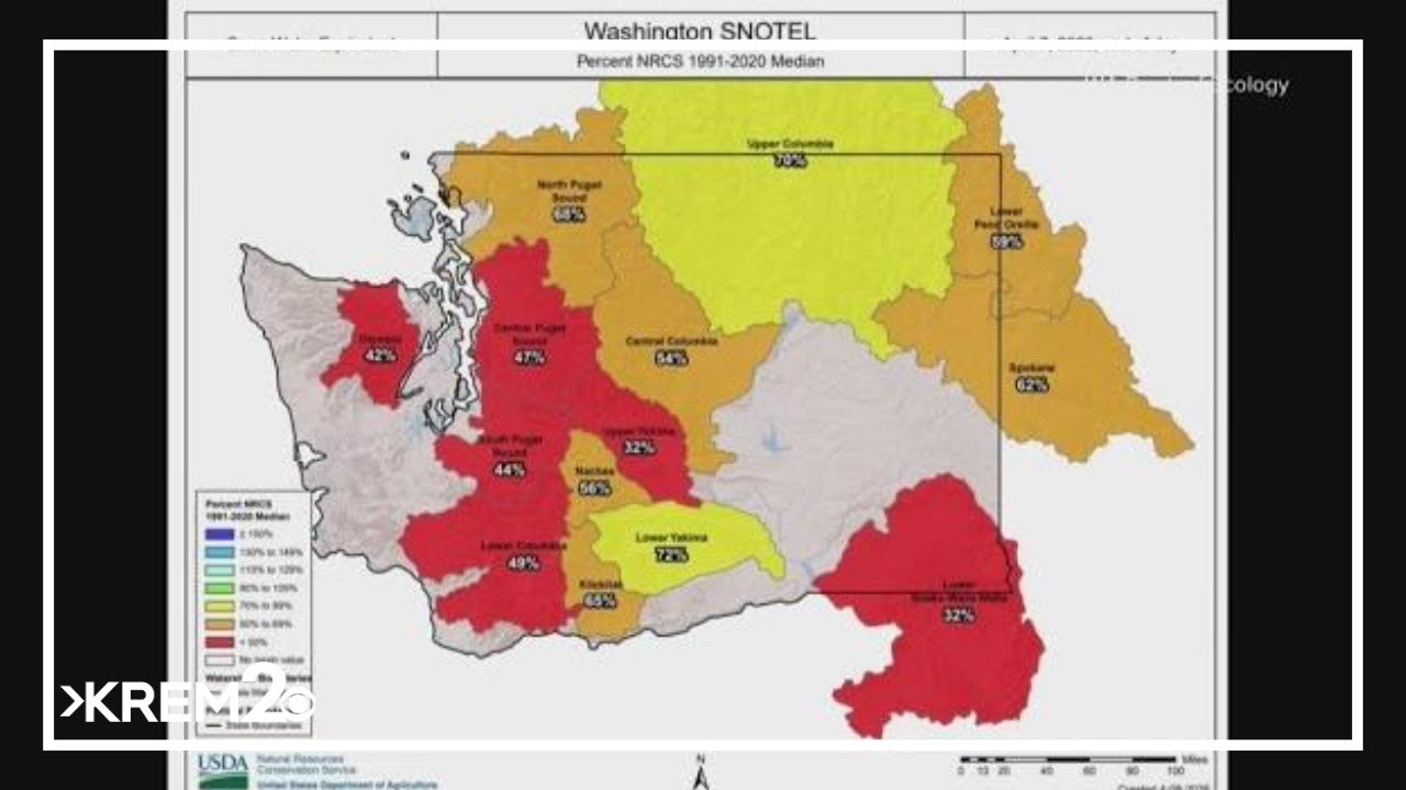 Washington Department of Ecology has declared a drought for the whole state