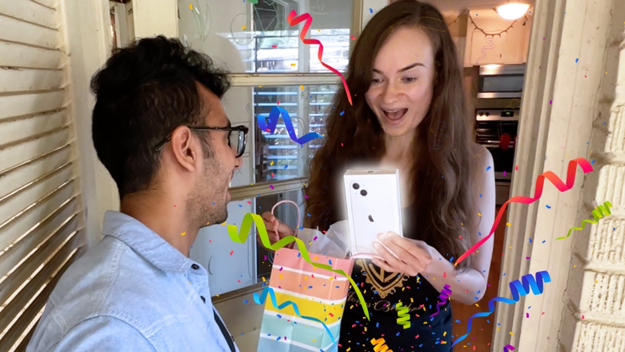 Surprising her with iPhone 13 on Our First Anniversary!!