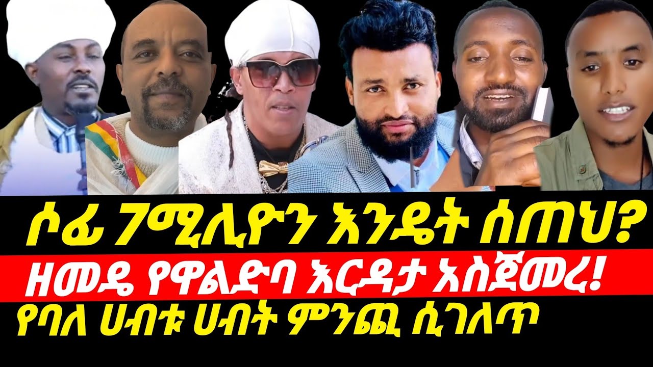 ዘመዴ ዋልድባ እርዳታ አስጀመረ: ባለሃብቱ ለሶፊ 7ሚ ቸክ ለምን ጻፈለት:የማይኮ:ሶፊና ባለሃብቱ ዝምድና..አዎንታ በርሲሳ እንዳጋለጠው