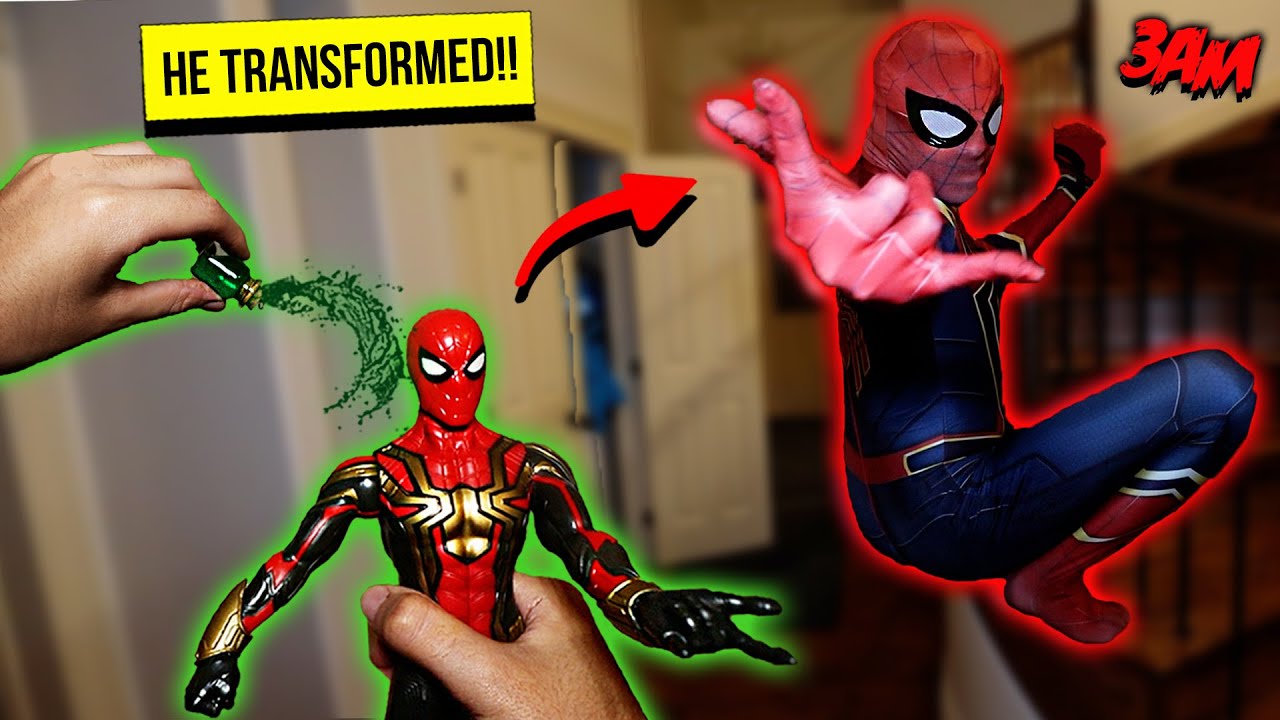I USED THE LIFE POTION ON A SPIDER-MAN TOY AT 3AM (THE TOY IS ALIVE!!)