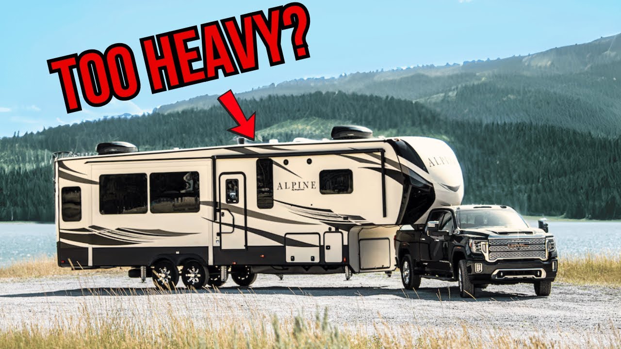 Towing a Travel Trailer RV with a 1/2 ton Pickup! Watch this!