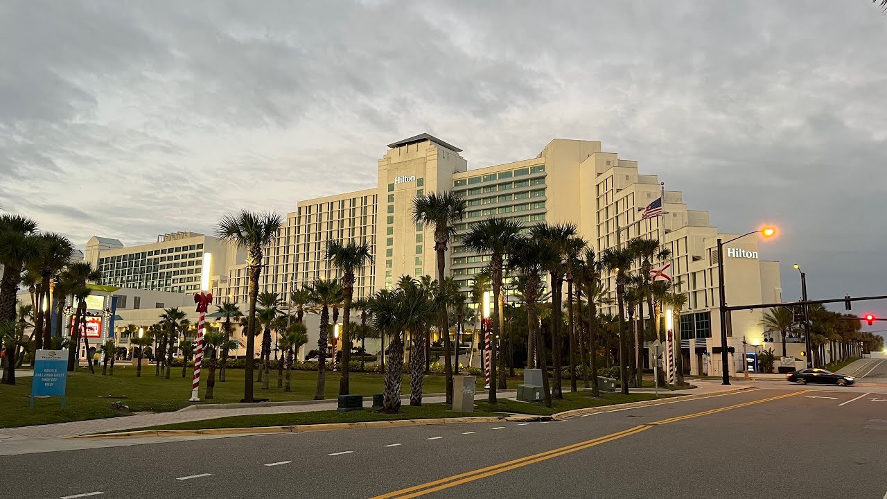 Our Full Tour of Hilton Daytona Beach Oceanfront Resort | Ocean View Room