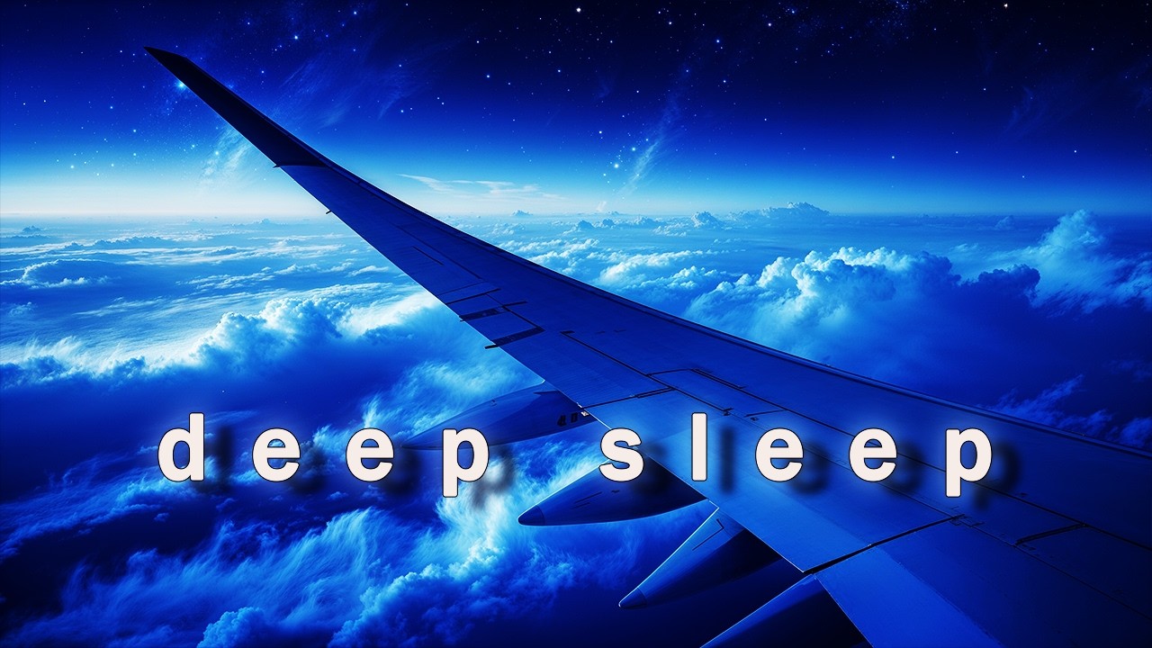5 Hour Relaxing Nighttime Flight Airplane White Noise for Sleep Airplane Cabin Noise Ambienc