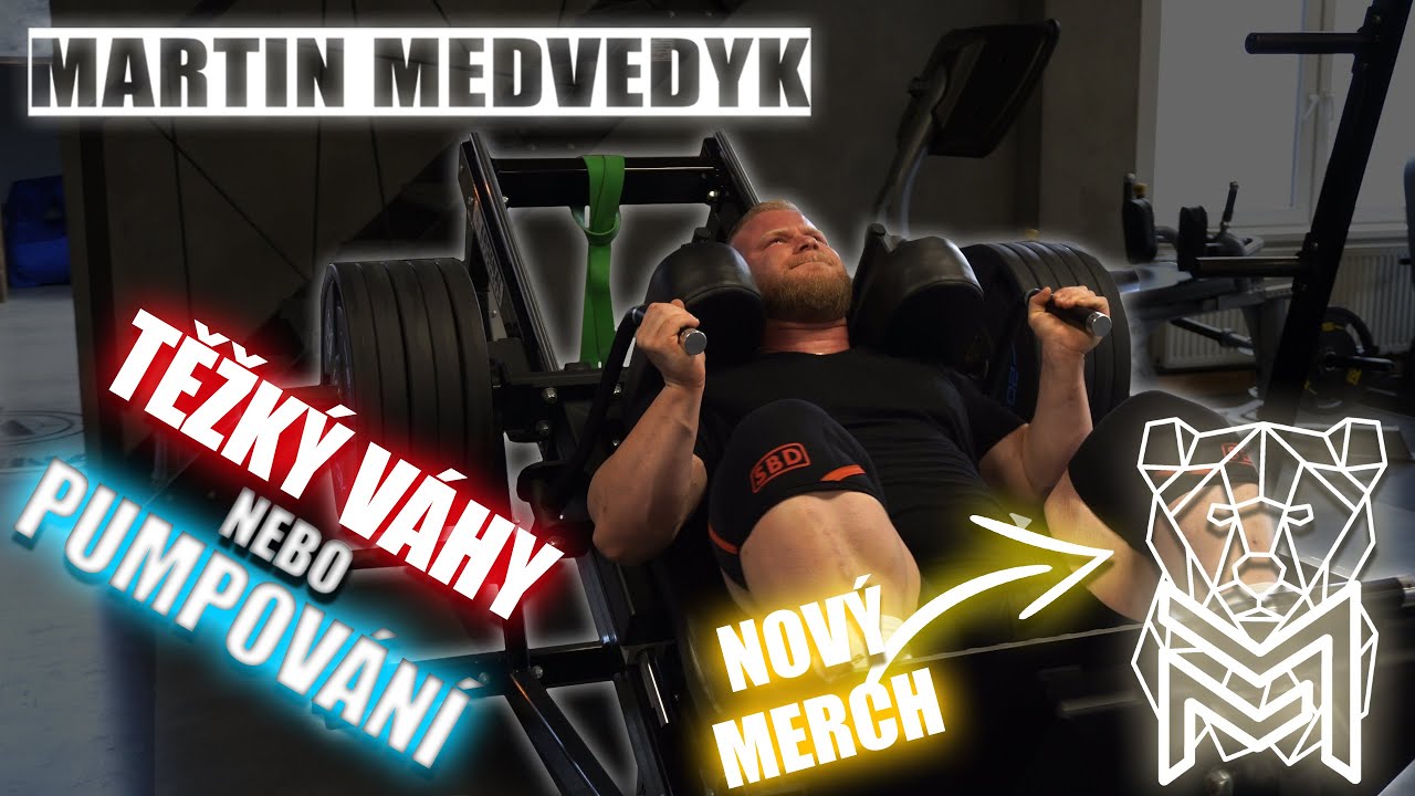 Těžký váhy nebo pumpování? | Trénink v offseason | nový merch | Martin Medvedyk🐻