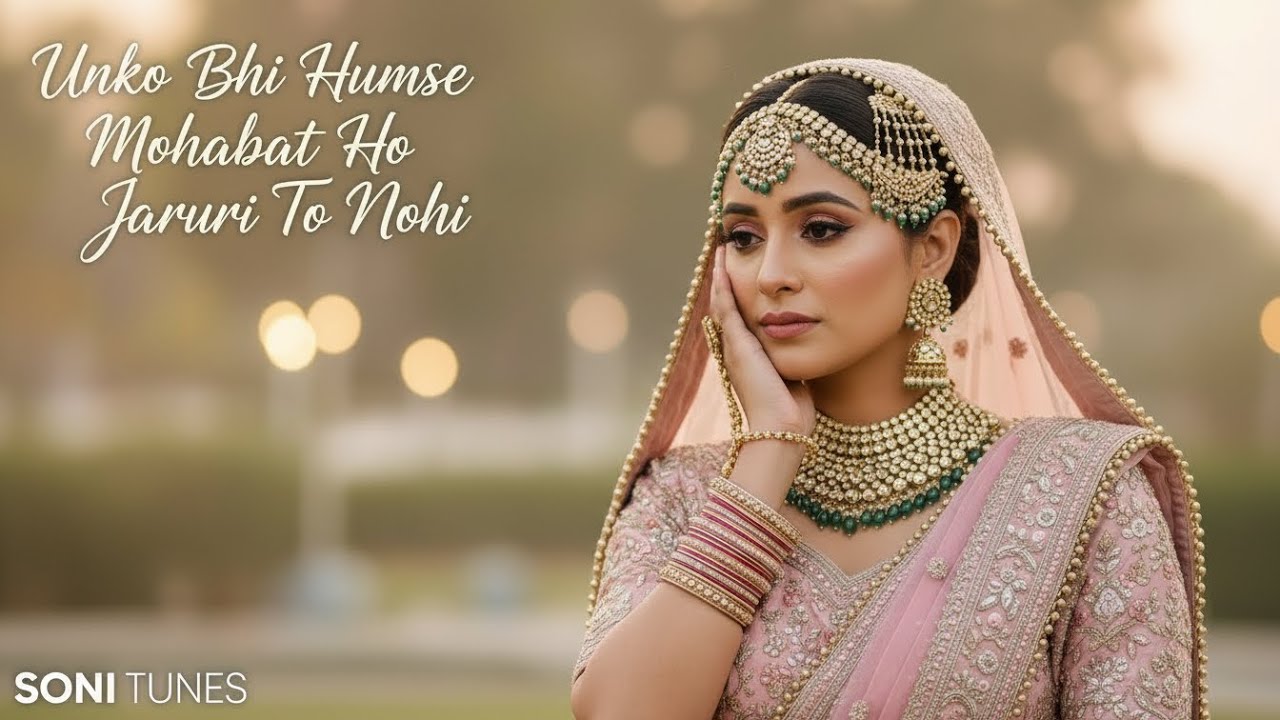 💔 Unko Bhi Humse Mohabbat Ho Jaruri To Nahi | Soulful Ghazal Cover | Sad Love Poetry | Soni Tunes