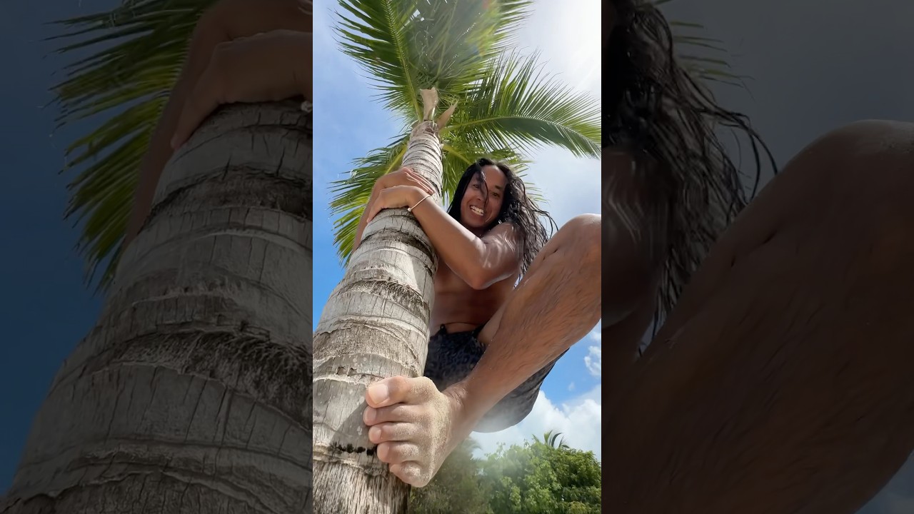Mowgli or Tarzan? 🐒🌴 #carribean #tropical #tarzan #longhair #vacation #adventure #jungle #island
