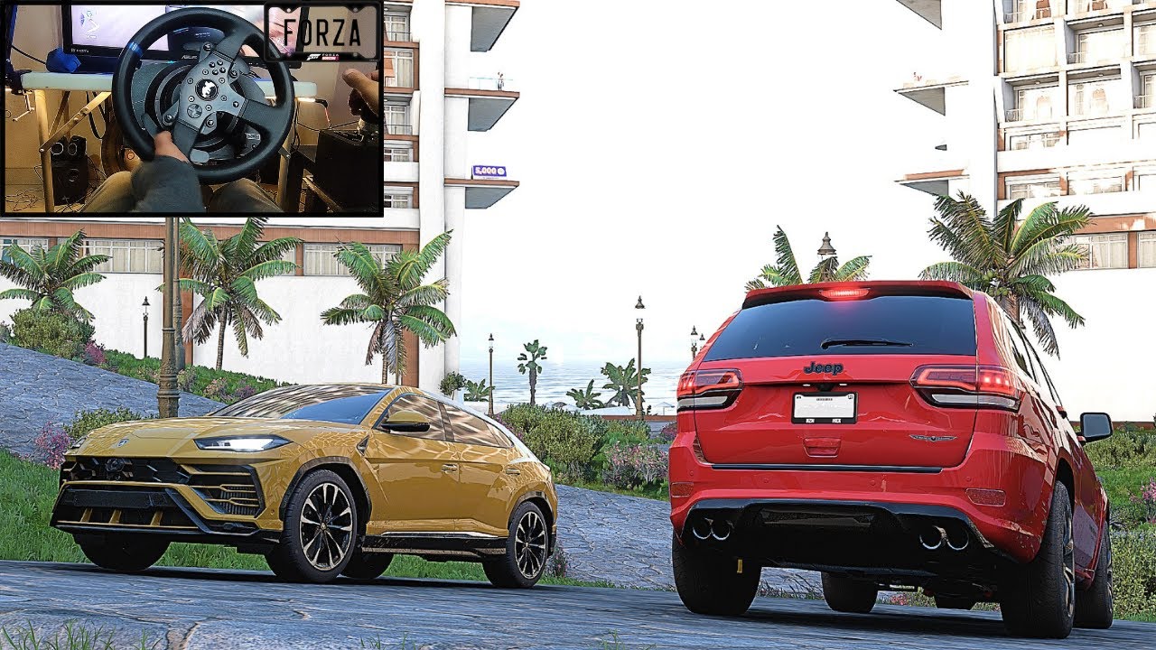 Jeep Grand Cherokee SRT & Lamborghini Urus - Forza Horizon 5-Thrustmaster T300 RS GT
