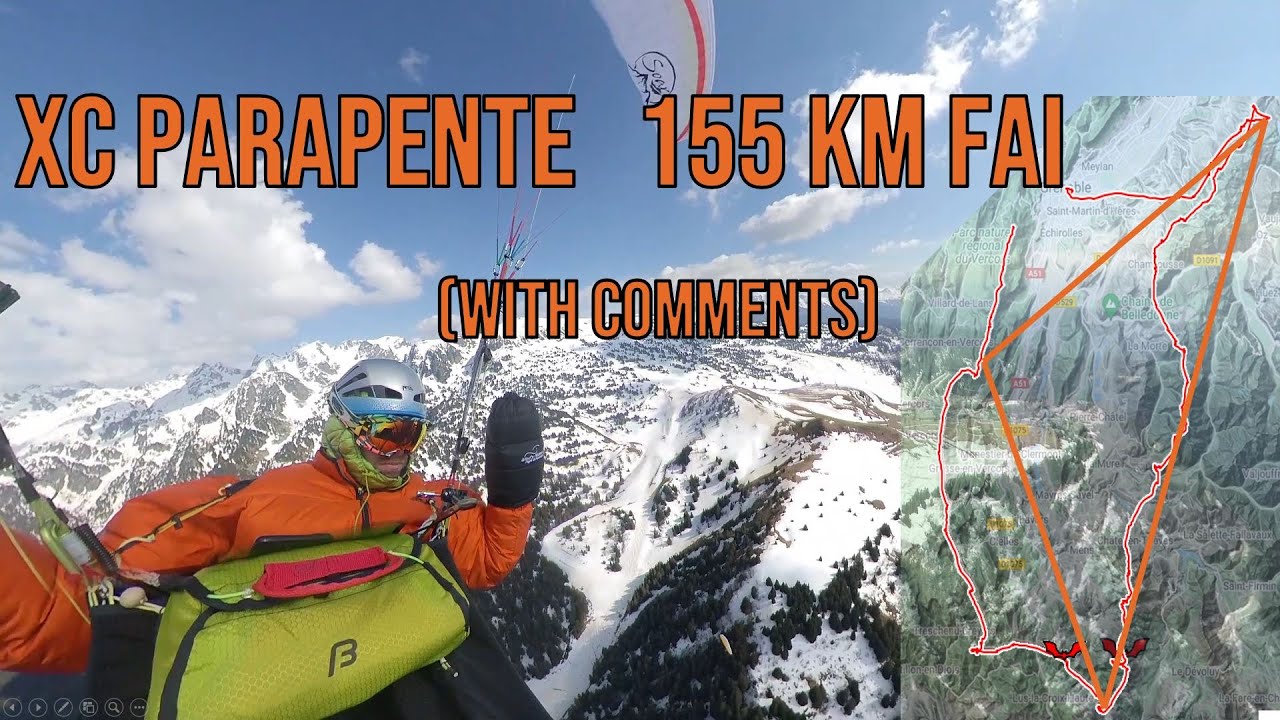 Cross Parapente - Gros point bas - 155 FAI - Vercors / Dévoluy / Belledonne