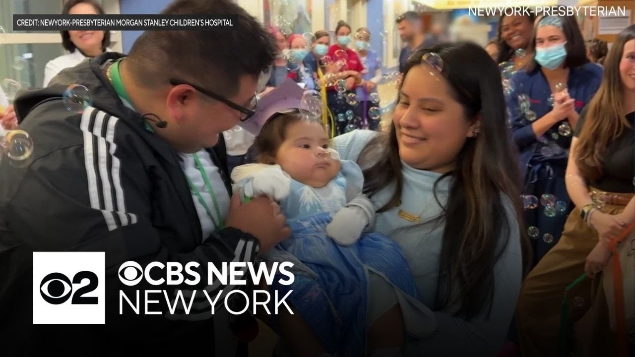 11-month-old girl leaves hospital after rare heart disease treatment