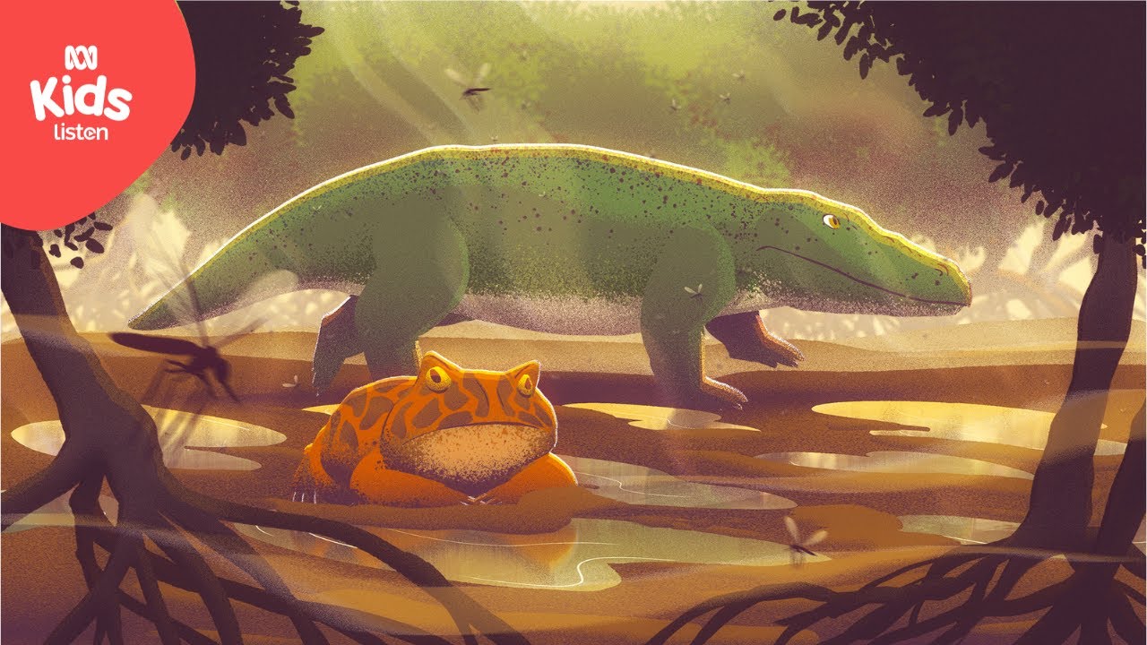 Beelzebufo vs Eryops 🐊 🐸 | Dino Dome | ABC Kids listen