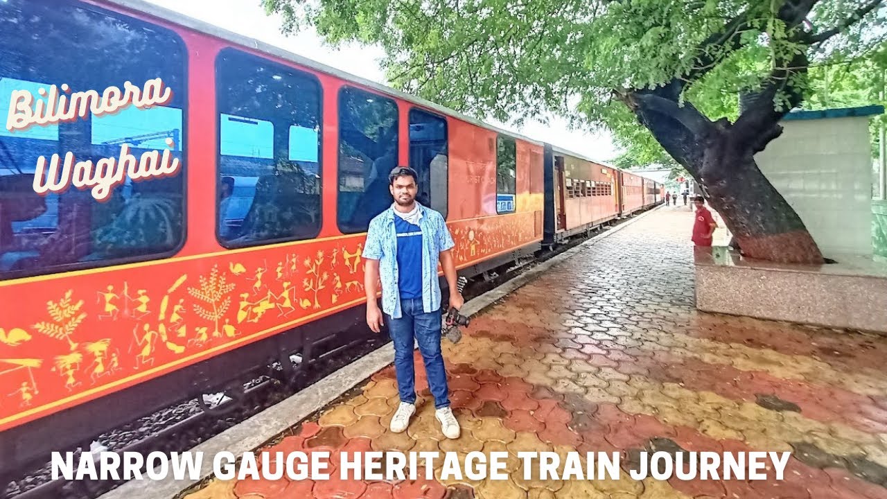 Bilimora to Waghai Narrow Gauge Heritage Train Journey in Vistadome Coach