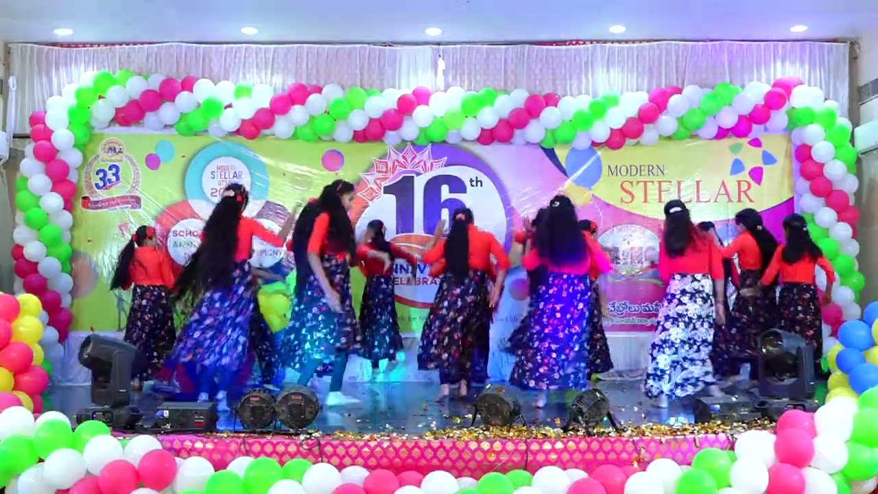 Modern Stellar School 16th Annual day - 6th girls dance