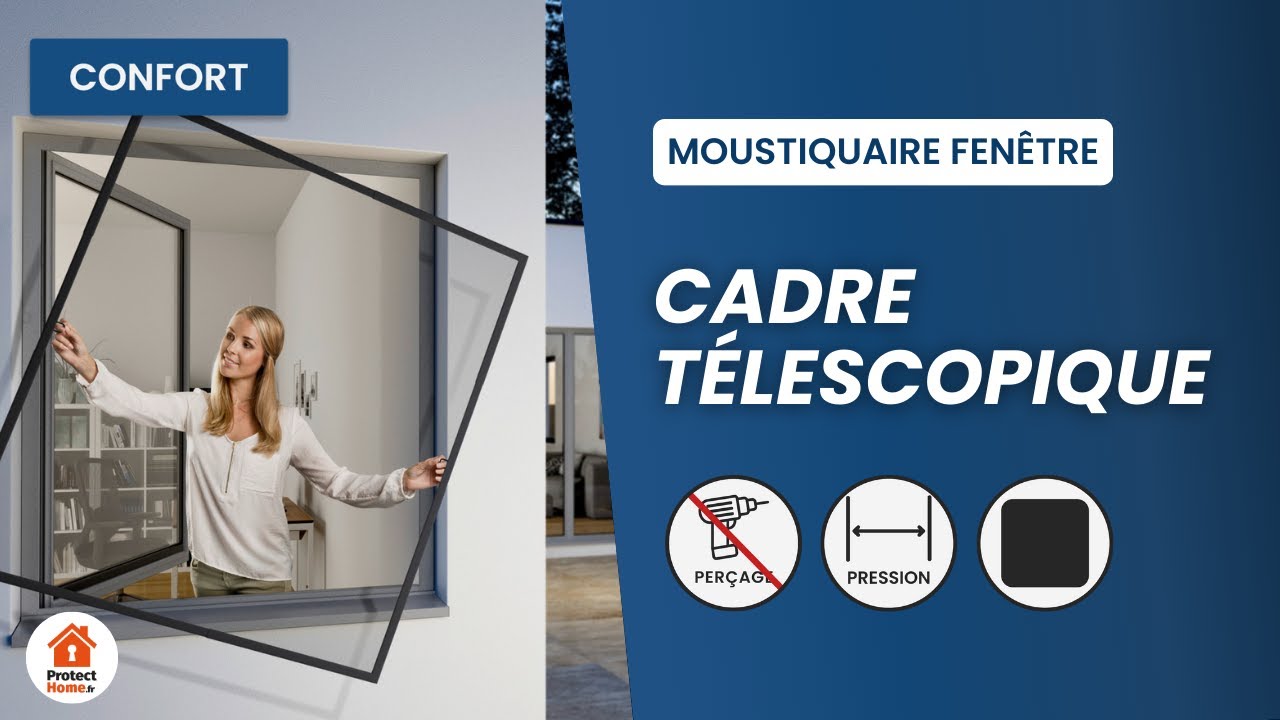 Moustiquaire de fenetre cadre telescopique : installation et montage