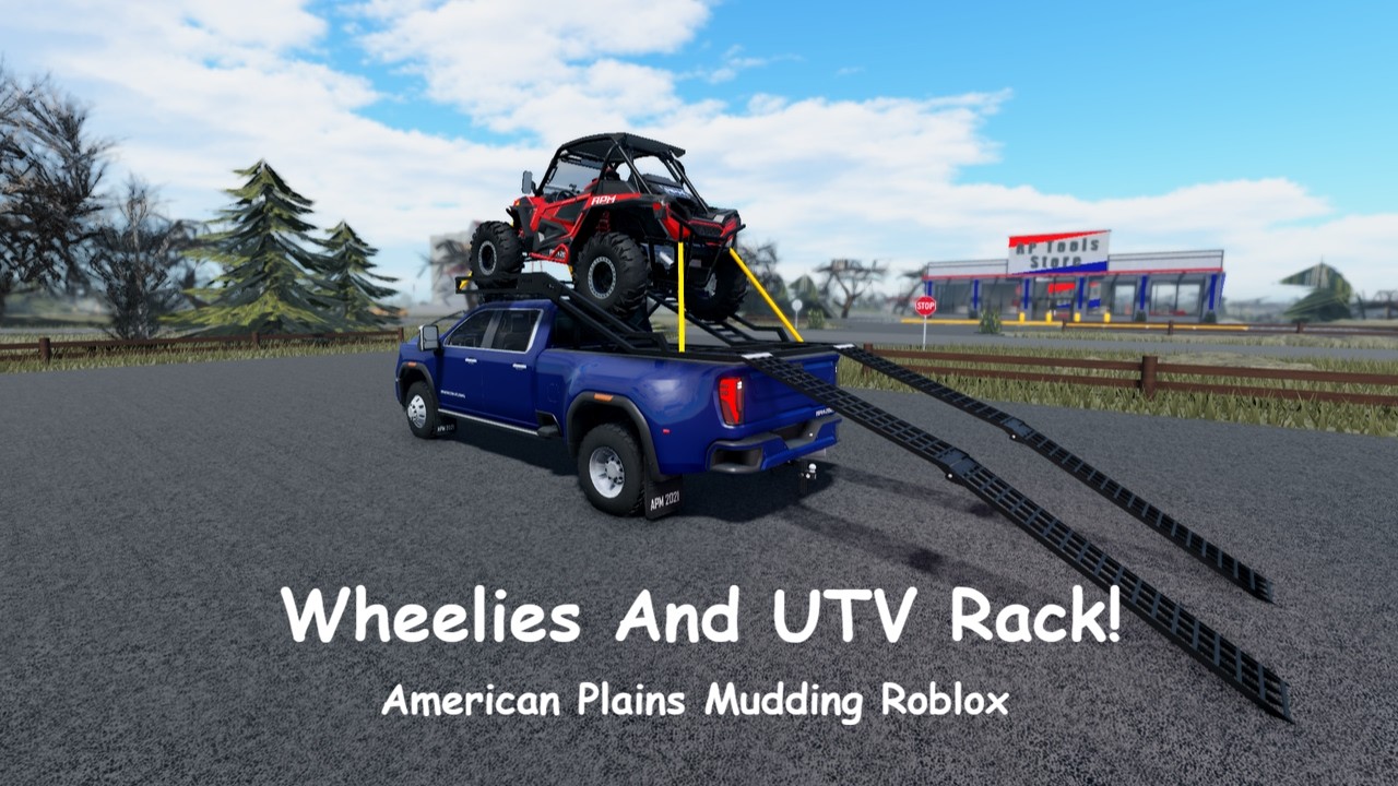 NEW UTV Racks And Wheelies In APM! | American Plains Mudding Roblox