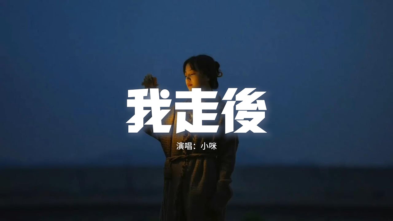 小咪 - 我走後『我走了 你別再難過，心裡有話都不想再說，記得以後你要快樂 這世界沒那麼多因果。』【動態歌詞MV】