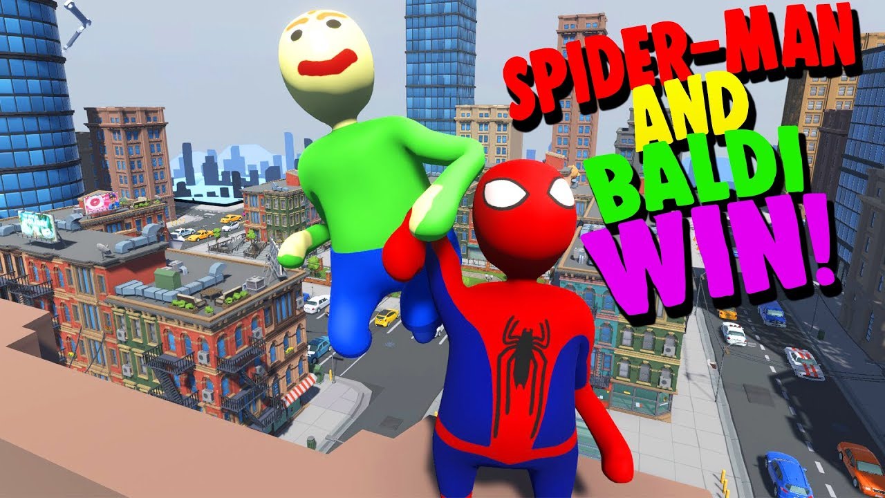 BALDI AND SPIDER-MAN TEAM UP AGAIN! | Human Fall Flat