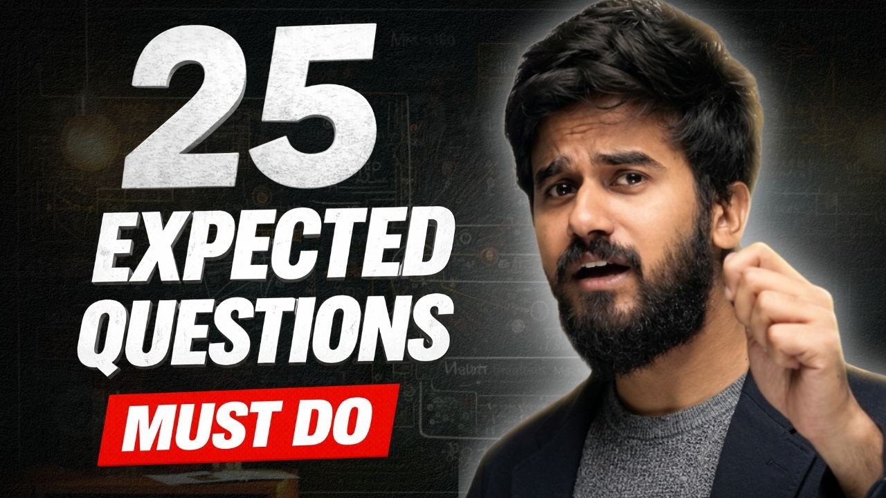 25 Most Expected Physics Questions for JEE Main 🔴 LIVE