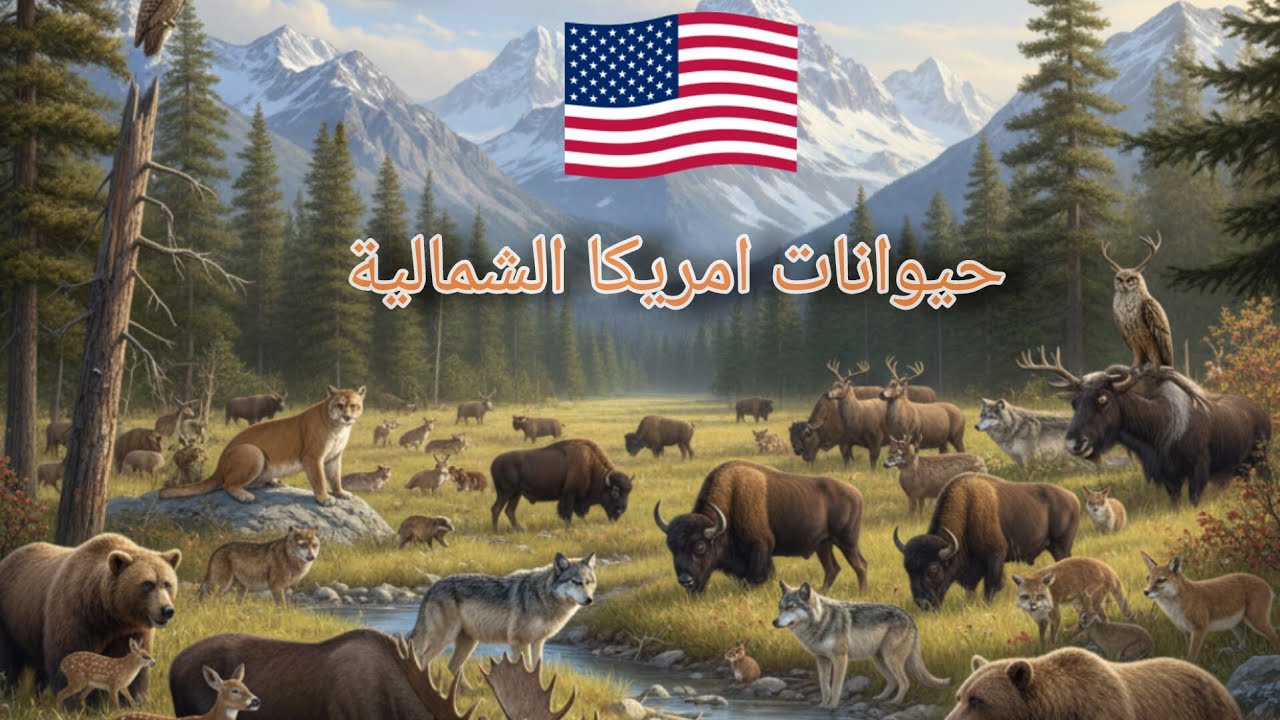 حيوانات امريكا الشمالية🙀 🇺🇲