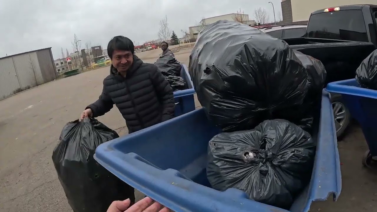 Taking Recycling Bottles to Depot!