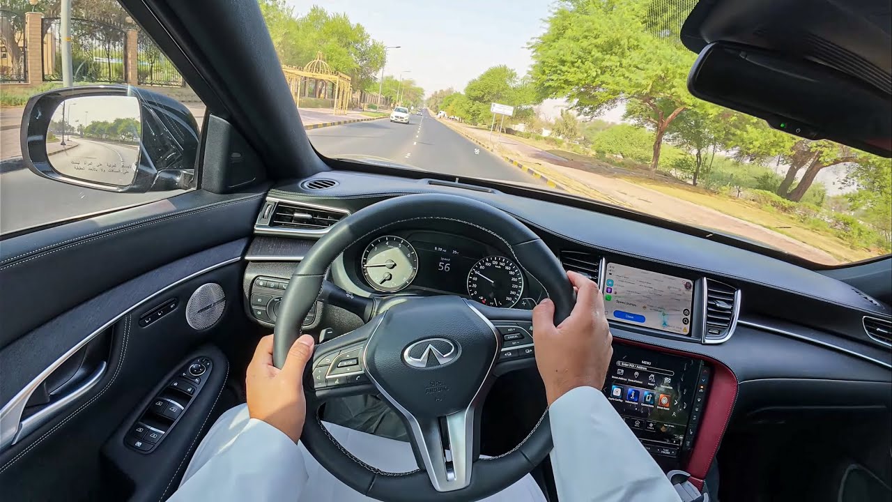 2025 انفنيتي QX55 AWD تجربة قيادة منظور السائق وصوت محيطي POV | الفخامة مو شاشات عملاقة فقط ؟
