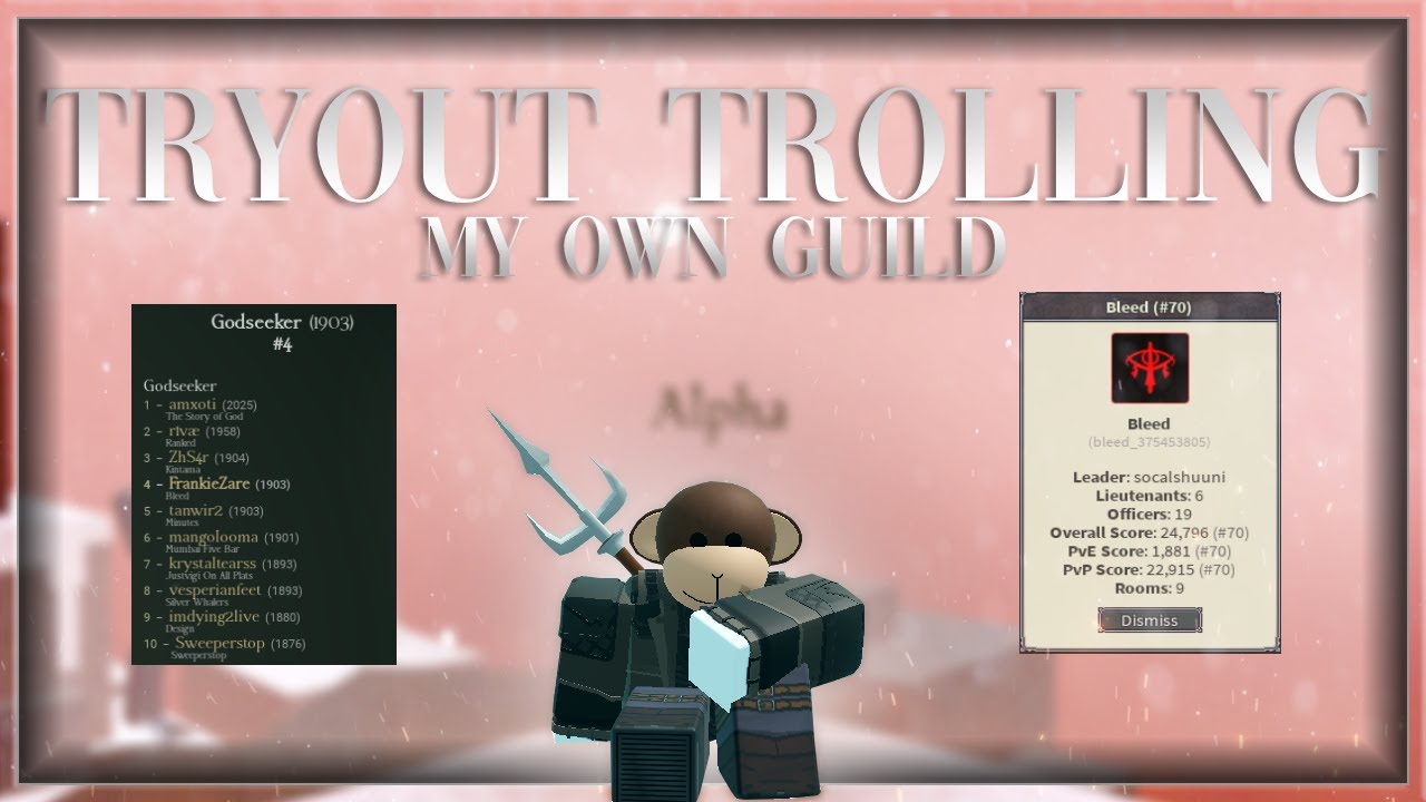 tryout trolling my own deepwoken guild...