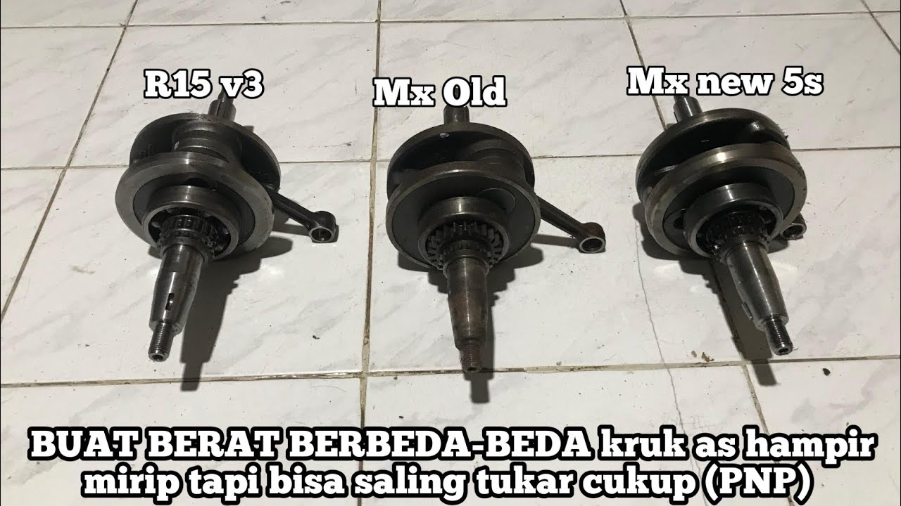 Perbedaan kruk as r15 vva jupiter mx new sama jupiter mx old !! saling tukar apakah bisa ?