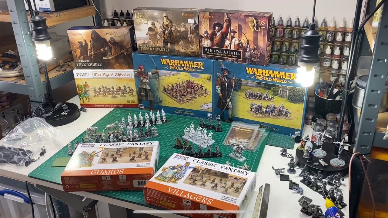 Bowmen & Archers kitbash & scale comparison with Empire, Bretonnian, WA Guards & Claymore Castings.