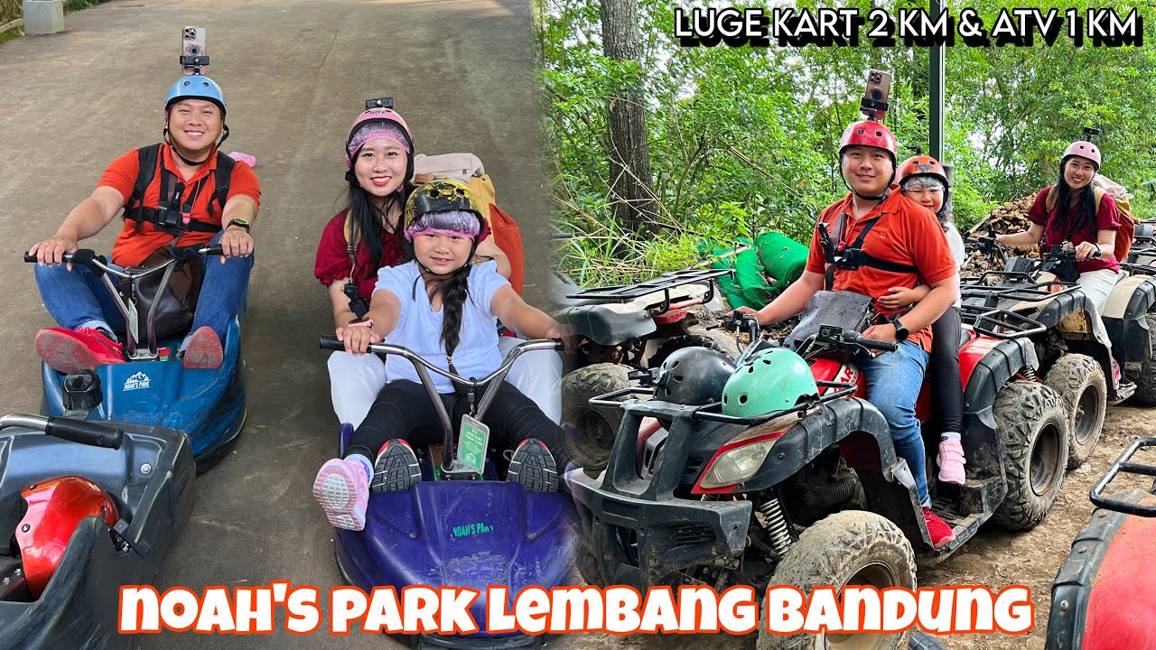 NOAH'S PARK MAIN LUGE KART 2 KM & ATV 1 KM | WISATA LEMBANG BANDUNG