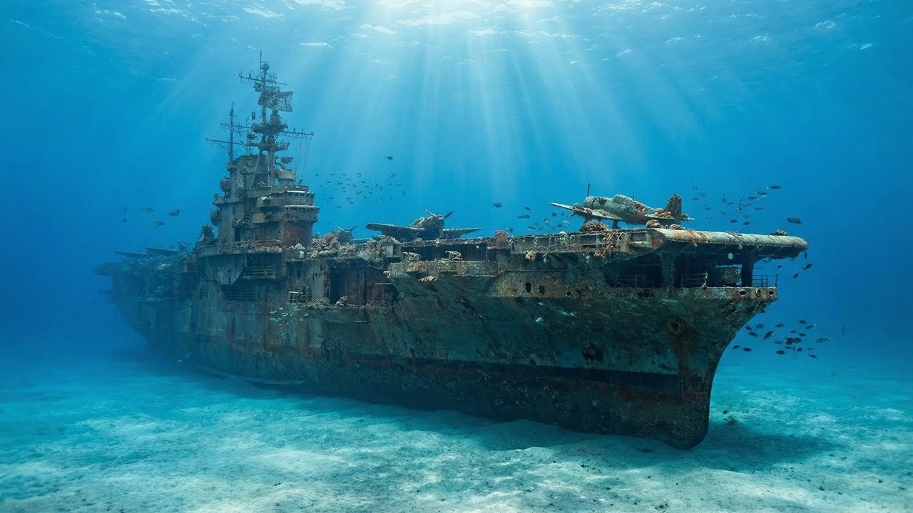 Unbelievable Recovery: Lifting a WWII Carrier from the Ocean Floor Aircraft Carrier Restoration