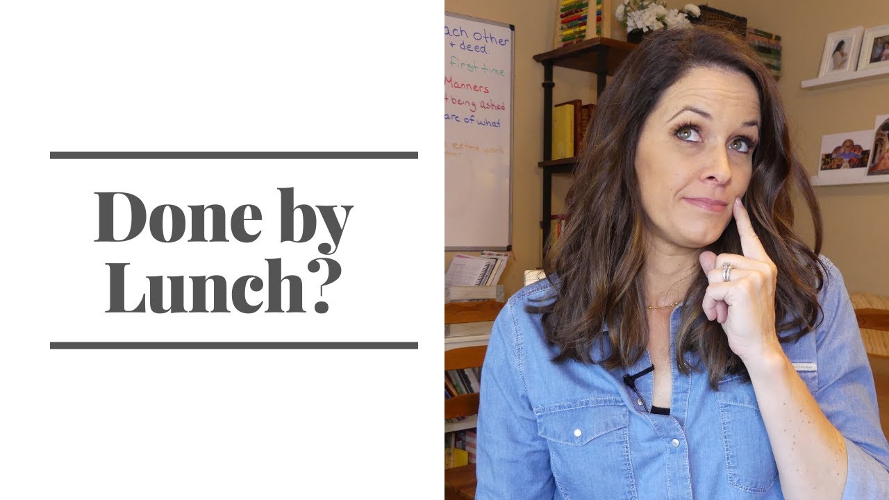 HOW WE ARE DONE BY LUNCH || HOMESCHOOL MOM OF 6 MORNING ROUTINE