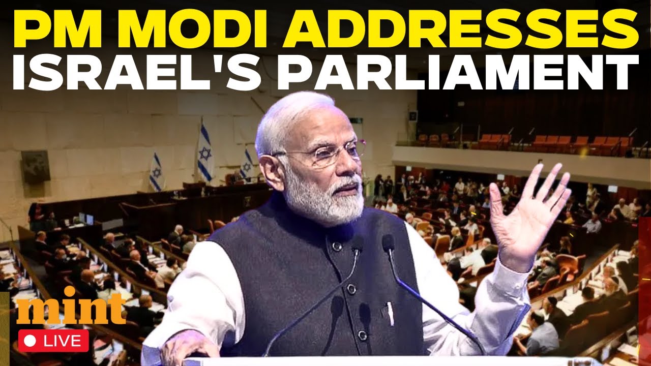 PM Modi's Historic Address In Israeli Parliament Knesset | Benjamin Netanyahu | Tel Aviv | LIVE
